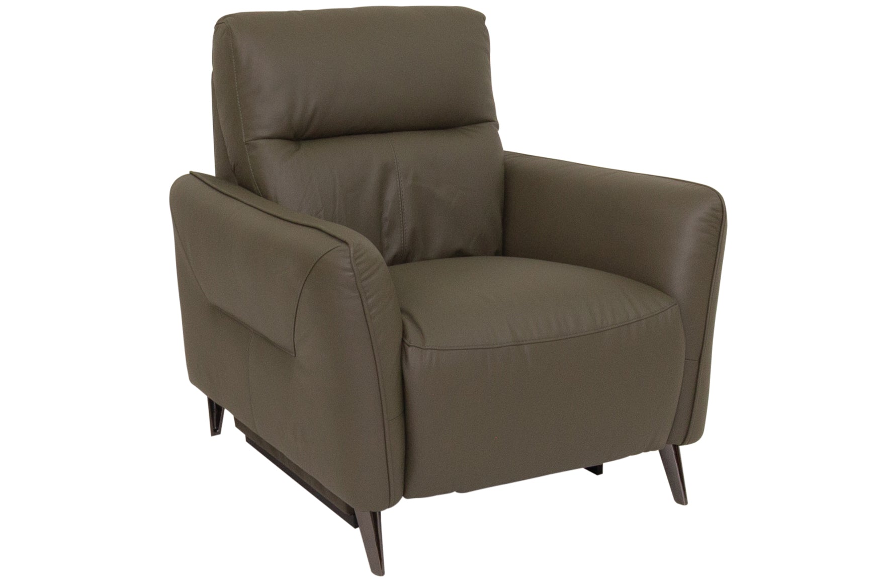 Santiago Forest Green Leather Power Recliner