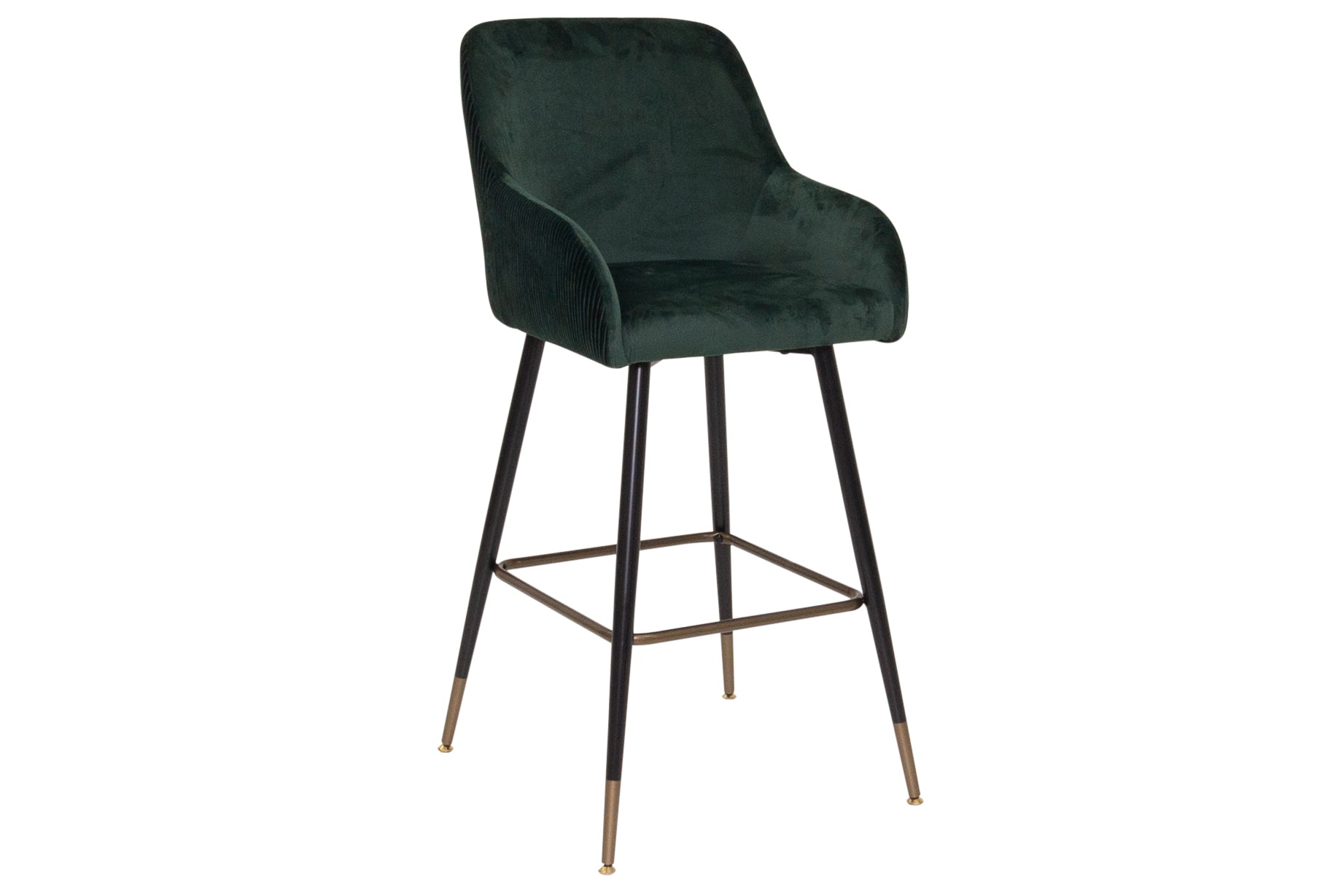 Sauron Green Velvet Counter Stool