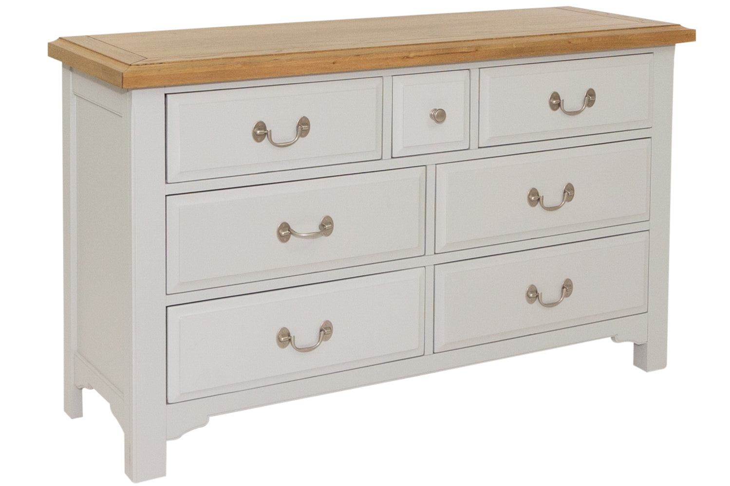 Simon 3 over 4 Chest with silver handles