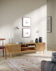 Carna - Oak Large Tv Entertainment Unit 180Cm