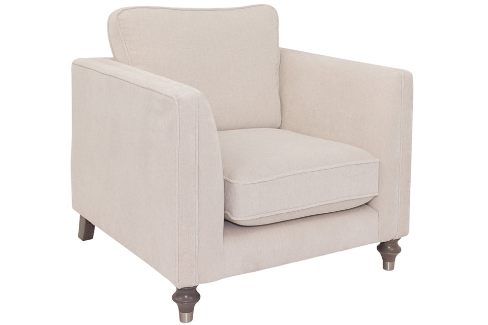 Stirling Armchair with ivory fabric