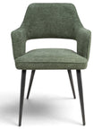 Roxy - Green Dining Chair With Black Leg