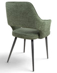 Roxy - Green Dining Chair With Black Leg