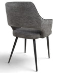 Roxy - Grey Dining Chair With Black Leg
