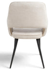 Roxy - Cream Dining Chair With Black Leg