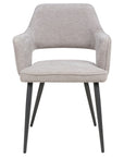 Roxy - Steel And Grey Dining Chair With Black Leg
