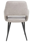 Roxy - Steel And Grey Dining Chair With Black Leg