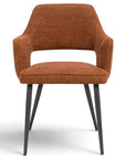 Roxy - Orange Dining Chair With Black Leg
