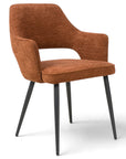 Roxy - Orange Dining Chair With Black Leg