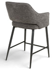 Roxy - Grey Counter Bar Stool With Black Leg