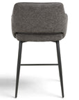 Roxy - Grey Counter Bar Stool With Black Leg