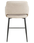Roxy - Cream Counter Bar Stool With Black Leg