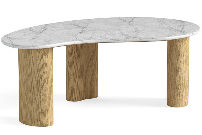 Tina Marble tear drop shaped Coffee Table