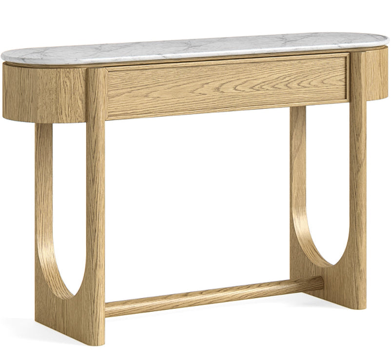 Tina Marble Console Table with 1 drawer