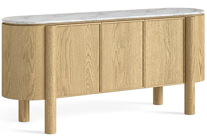 Tina Marble Large Sideboard with 3 doors