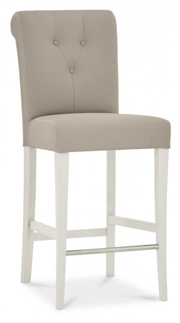 Vesper Faux Leather button back Barstool