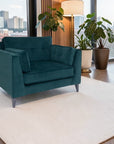 Bellingham - Teal Velvet Armchair