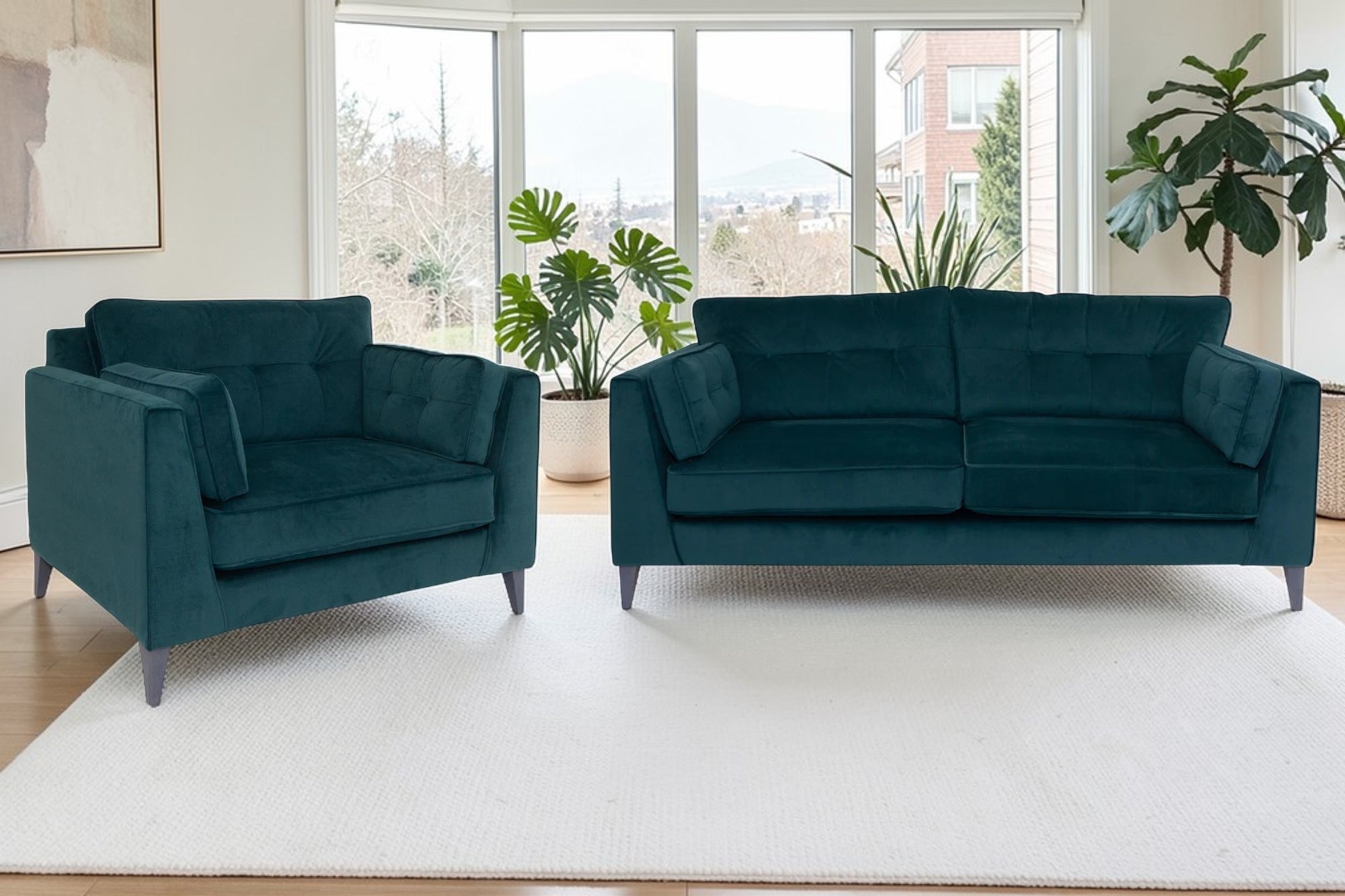 Bellingham - Teal Velvet Armchair