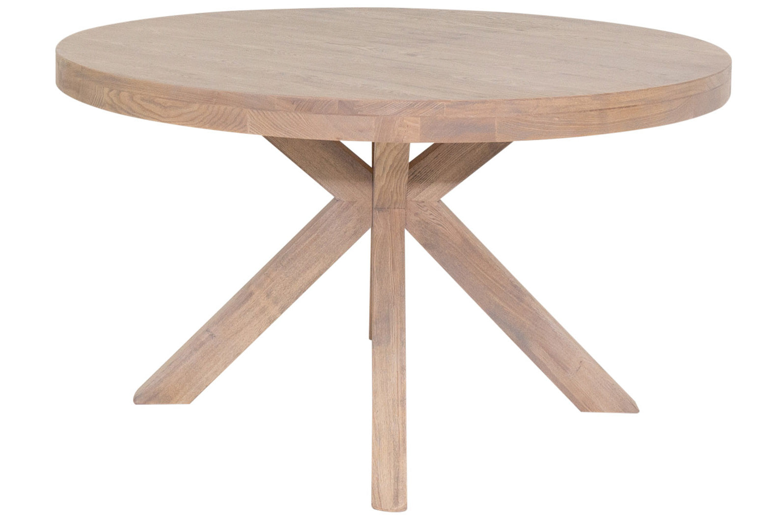 Zara Smoked Oak Round Dining Table