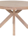 Zara Smoked Oak Round Dining Table