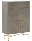 Volga - Stone And Wood Chest Of Drawers