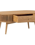 Carna - Oak Oval Coffee Table