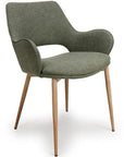 Durian - Green Fabric Dining Chair