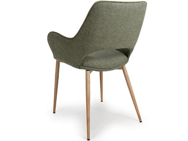 Durian - Green Fabric Dining Chair