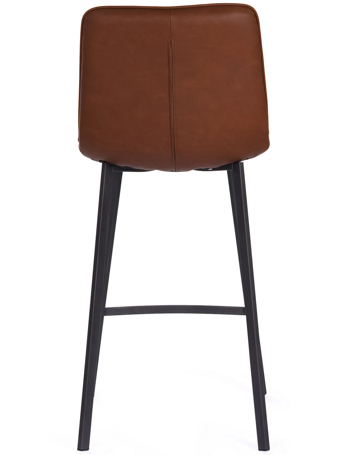 Sina - Brown Faux Leather Bar Stool