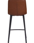 Sina - Brown Faux Leather Bar Stool