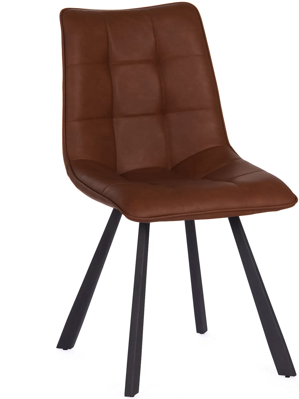 Sina Brown Faux Leather Dining Chair
