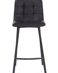 Sina - Black Faux Leather Bar Stool