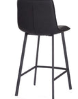 Sina - Black Faux Leather Bar Stool