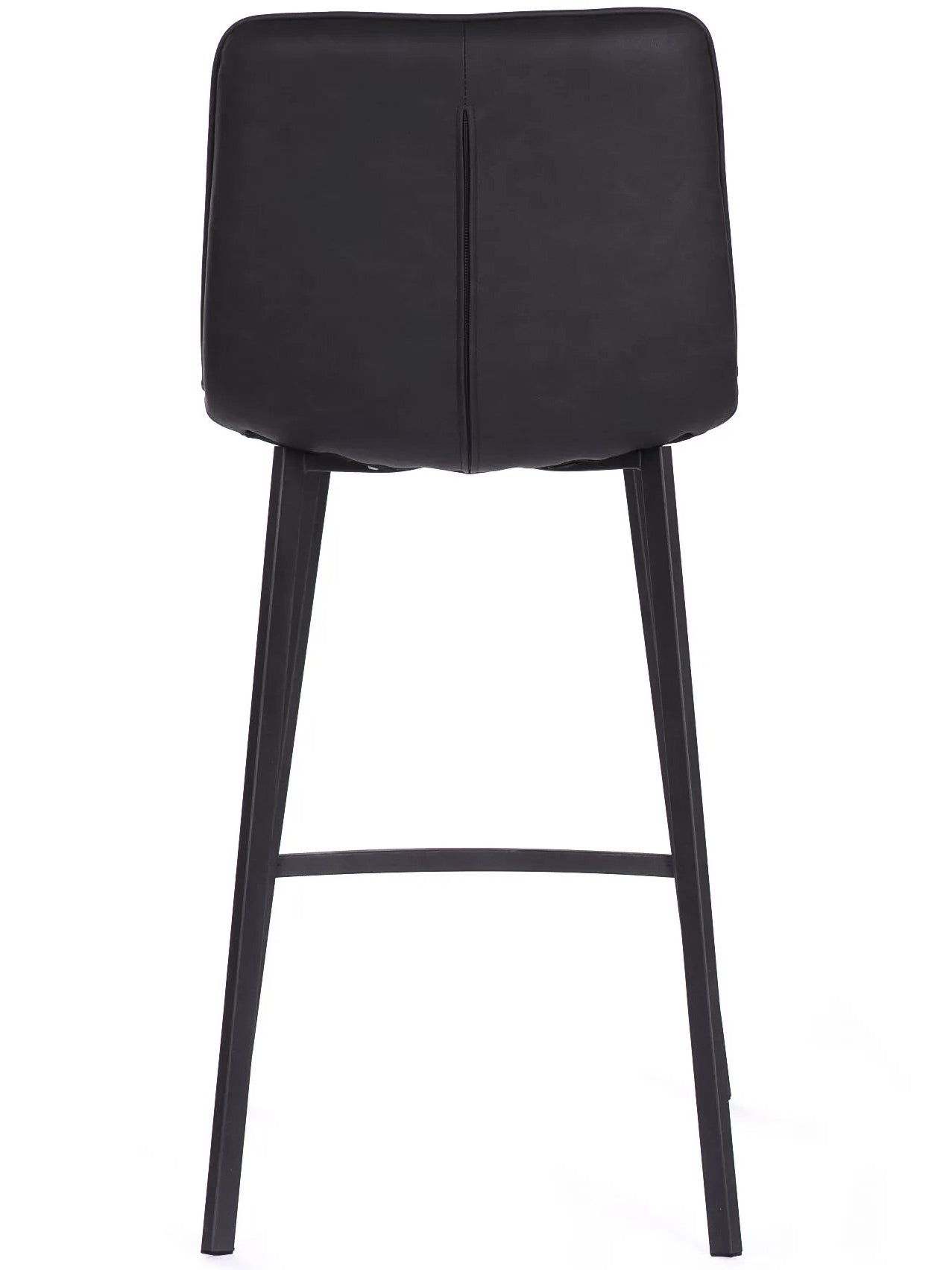 Sina - Black Faux Leather Bar Stool