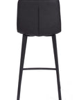 Sina - Black Faux Leather Bar Stool