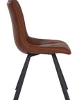 Sina - Brown Faux Leather Dining Chair