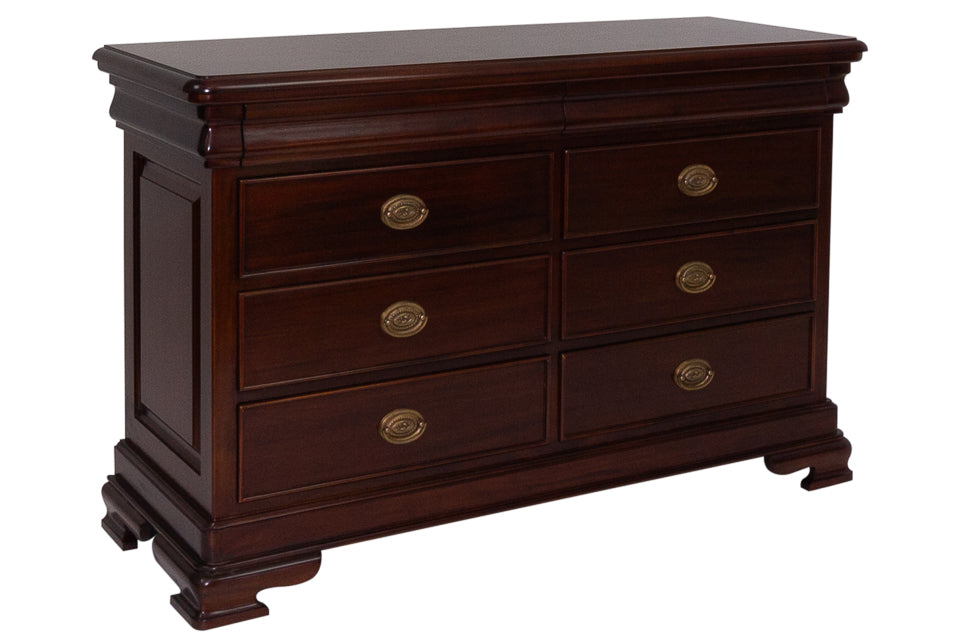 Woodford - Mahogany 8 Drawer Wide Chest Of Drawers