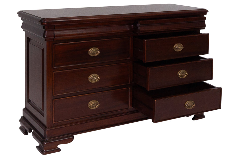 Woodford - Mahogany 8 Drawer Wide Chest Of Drawers