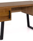 Alannah - Oak Wood And Metal Console Table / Desk