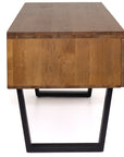 Alannah - Oak Wood And Metal Console Table / Desk