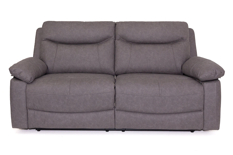 Angelo - Grey Fabric 2.5 Seater Recliner Sofa