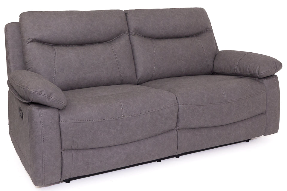 Angelo - Grey Fabric 2.5 Seater Recliner Sofa