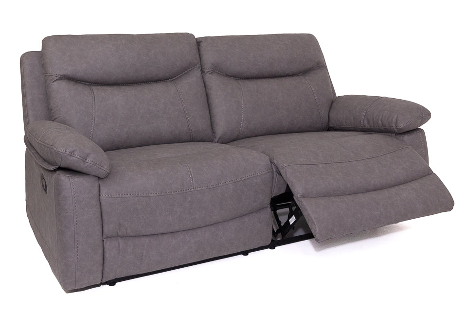 Angelo - Grey Fabric 2.5 Seater Recliner Sofa