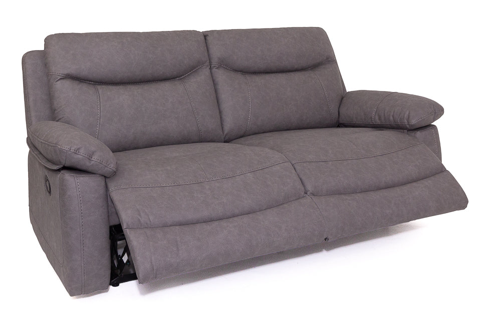 Angelo - Grey Fabric 2.5 Seater Recliner Sofa