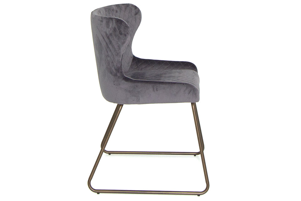 Aria - Grey Fabric Dining Chair