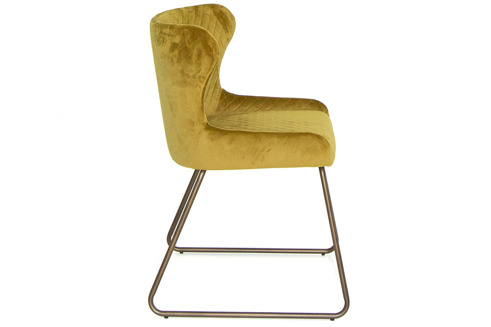 Aria - Green Fabric Dining Chair