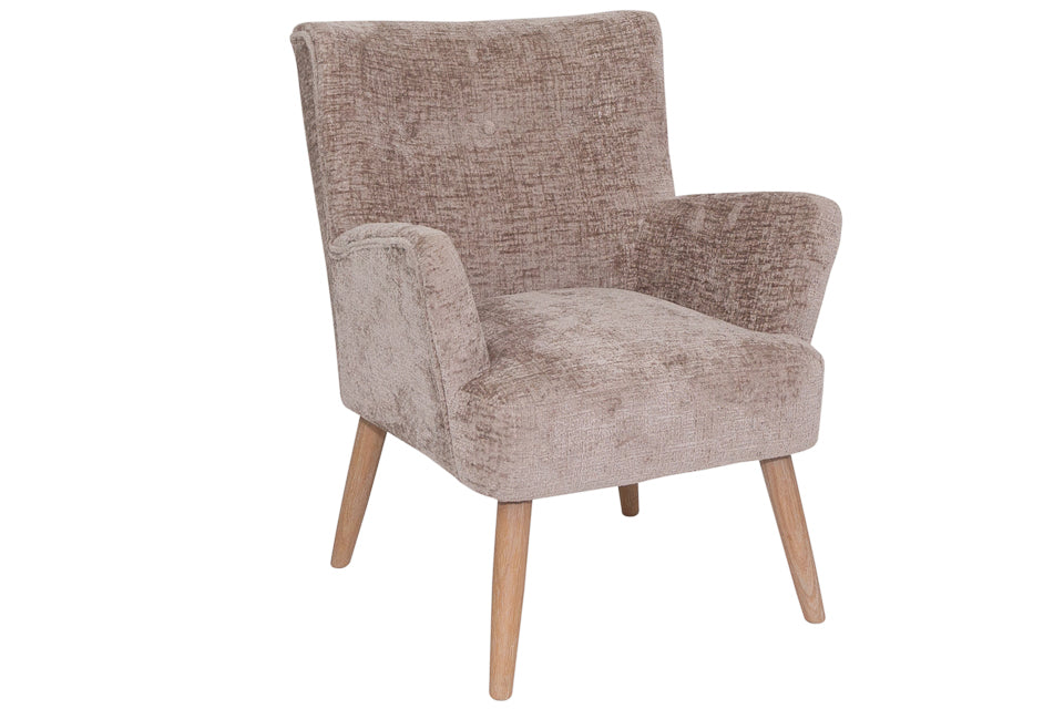 Avoca - Cream Fabric Accent Armchair