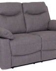 Angelo Grey Fabric 2 Seater Recliner
