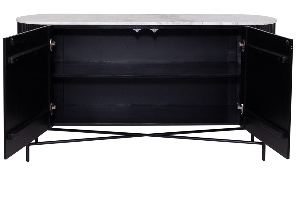 Balla - Black 2 Door Large Sideboard