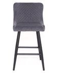 Bellini - Grey Fabric Counter Height Bar Stool